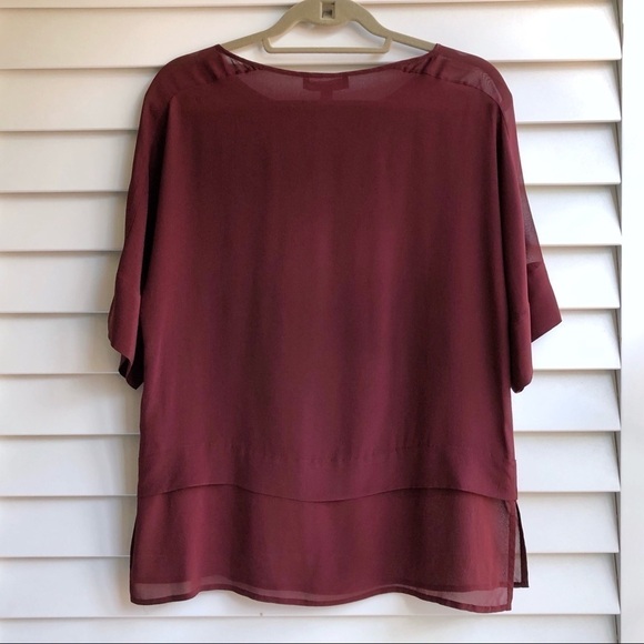 Banana Republic Silk Sheer Panel Top - Picture 3 of 8